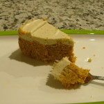 Raw Sweet Potato Cake with Lemon Passionfruit White Chocolate Icing