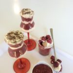 Raspberry Chia with Ginger Nut Cream
